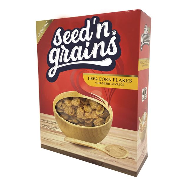 Seed'n Grains Şekersiz Corn Flakes (300g)