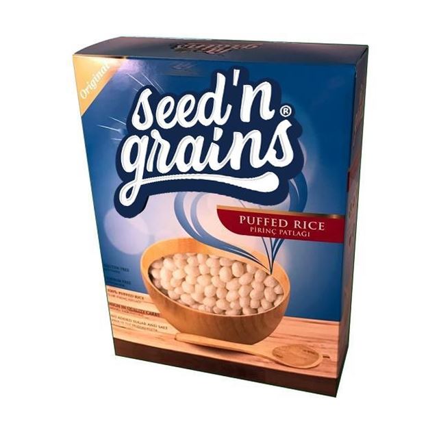 Seed'n Grains Pirinç Patlağı Şekersiz (200g)