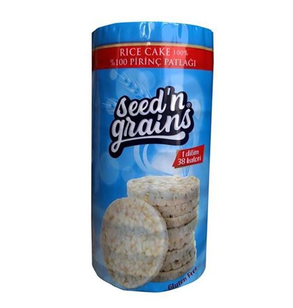 Seed'n Grains Rice Cake Pirinç Patlağı (135g)