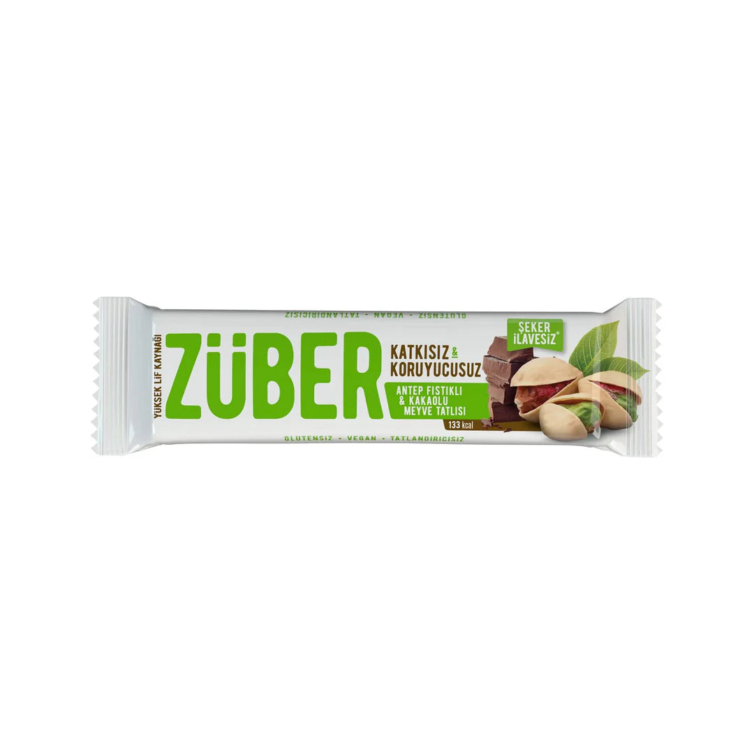 Züber Meyve Bar Antep Fıstıklı ve Kakaolu 40g