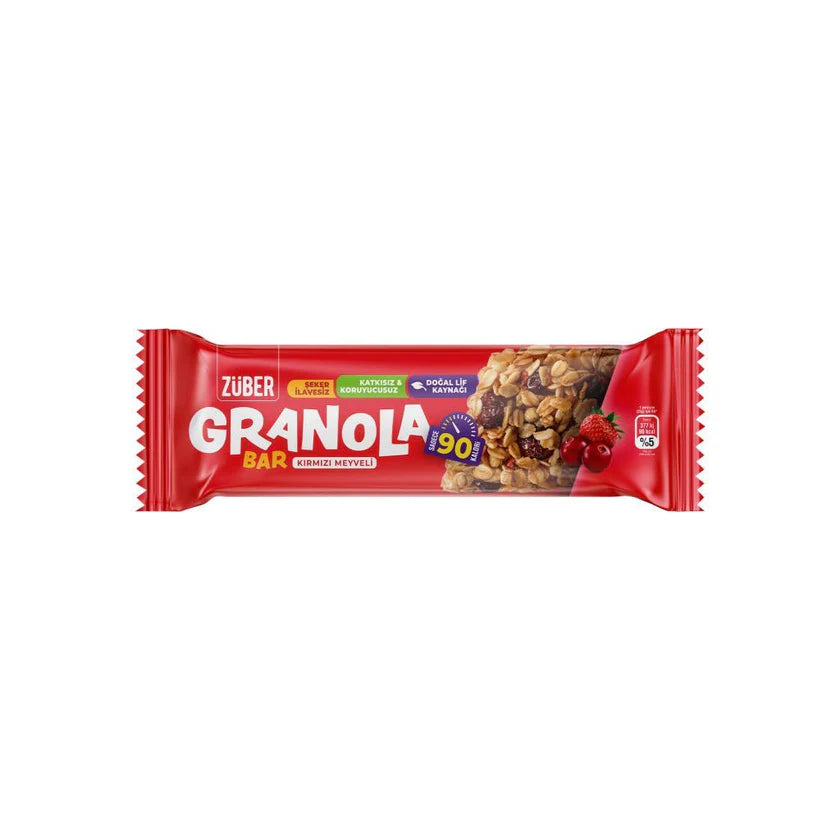 Züber Kırmızı Meyveli Granola Bar 25g