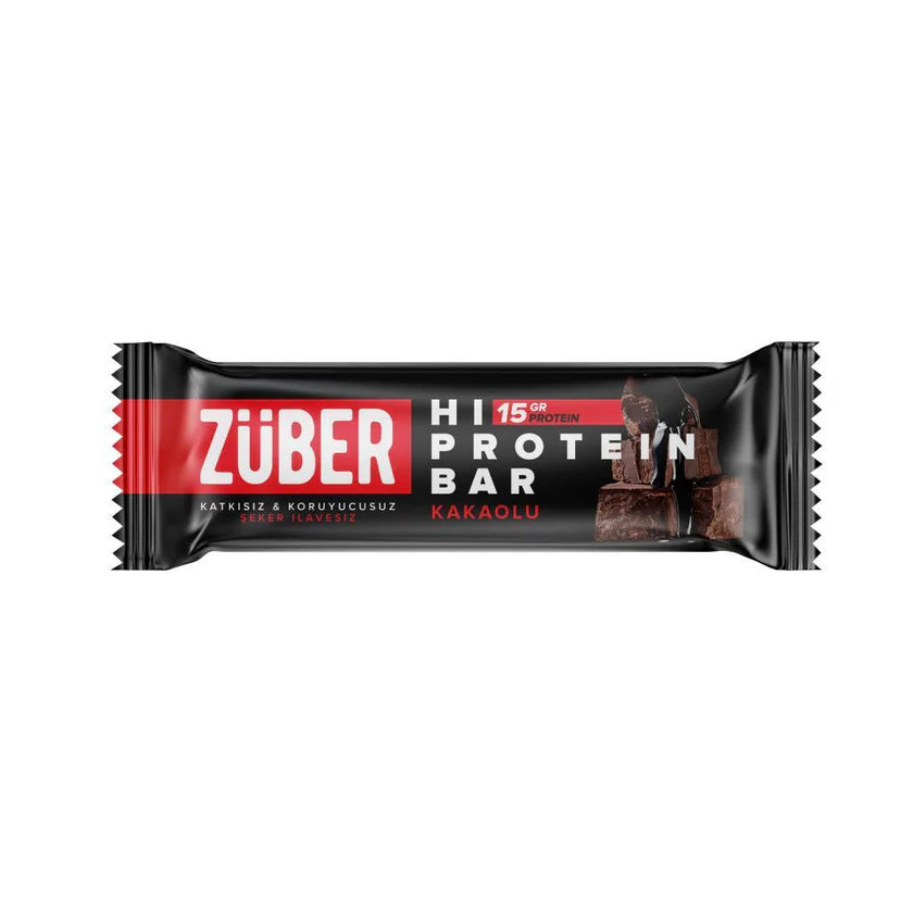 Züber Yüksek Protein Bar Kakaolu 45g